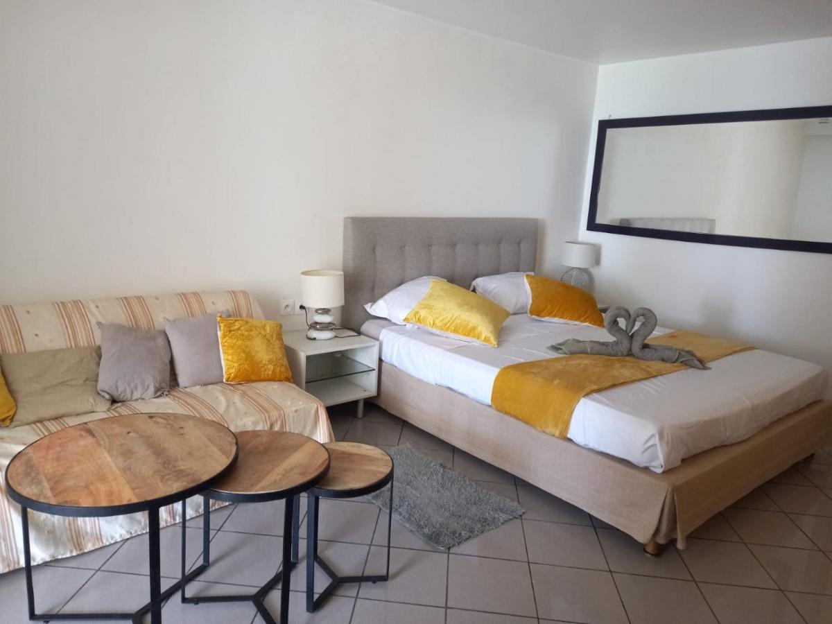 Grand Studio De 41 M², Vue Mer Et Jardin Tropical. Ле-Гозье Экстерьер фото
